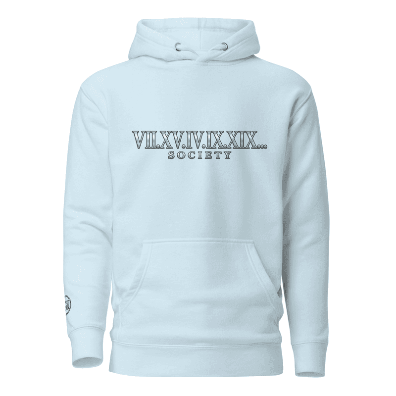 GI GodIs...SOCIETY ROMAN NUMERALS Hoodie thumbnail 5