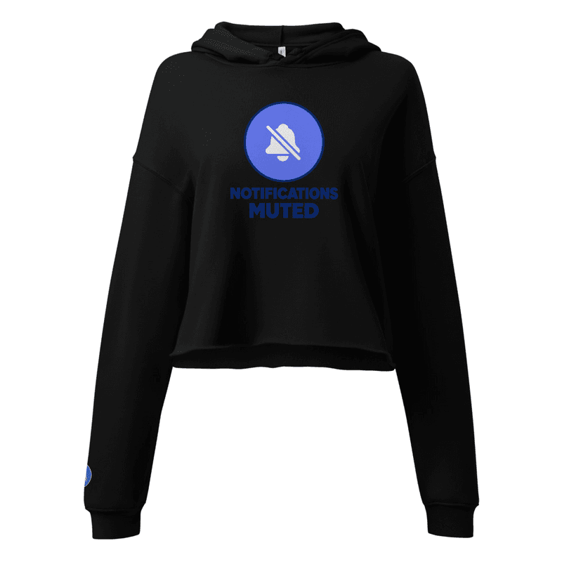TSB NOTIFICATIONS MUTED MODE - Crop Hoodie