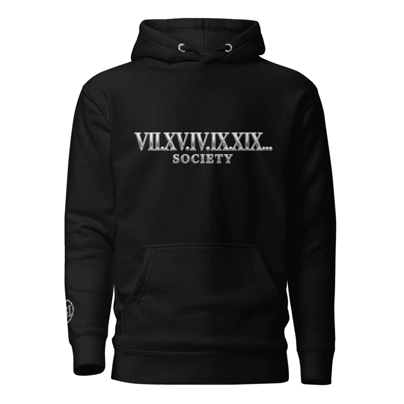 GodIs...SOCIETY ROMAN NUMERALS Hoodie