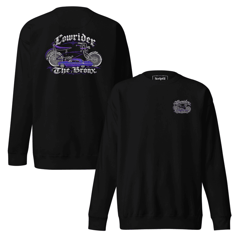 Script'd Lowrider Bikes Bronx Premium Sweatshirt