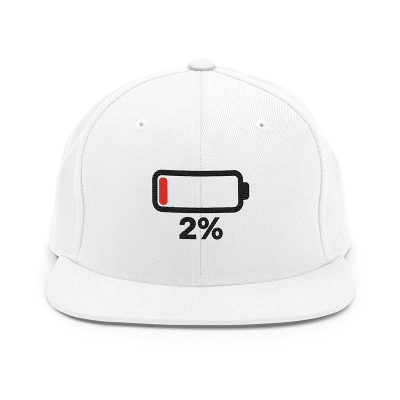 TSB 2% BATTERY CHARGE - Snapback Hat