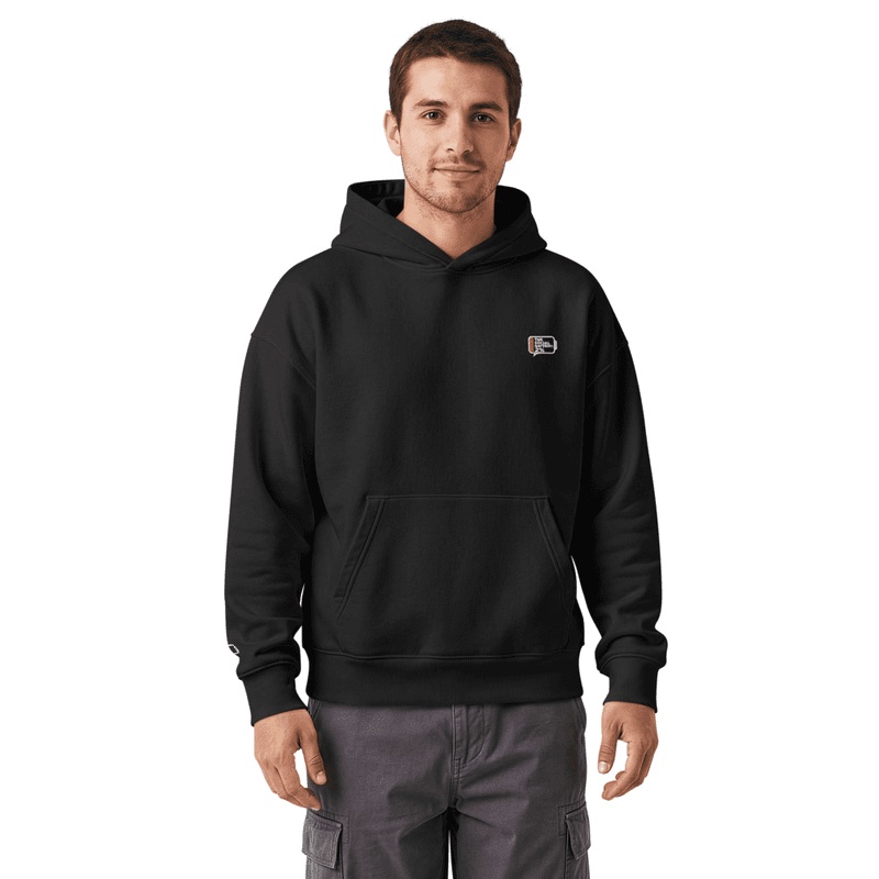 THE SOCIAL BATTERY 2% - hooded sweatshirt — view 1