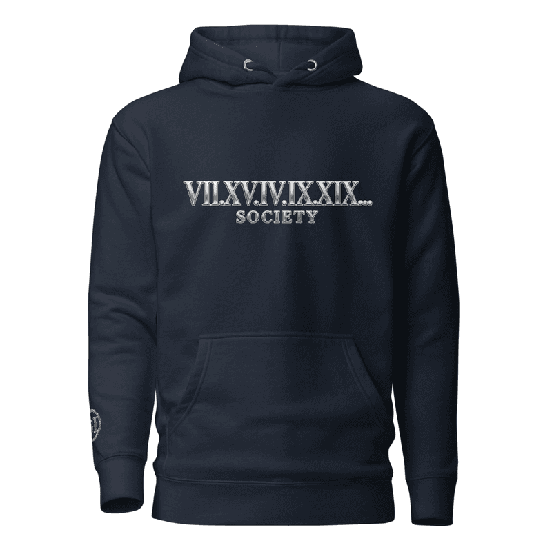 GL GodIs...SOCIETY ROMAN NUMERALS Hoodie thumbnail 2