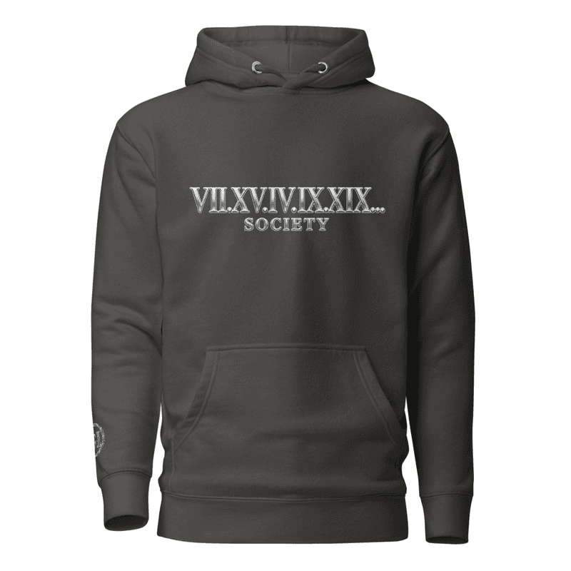 GL GodIs...SOCIETY ROMAN NUMERALS Hoodie thumbnail 4