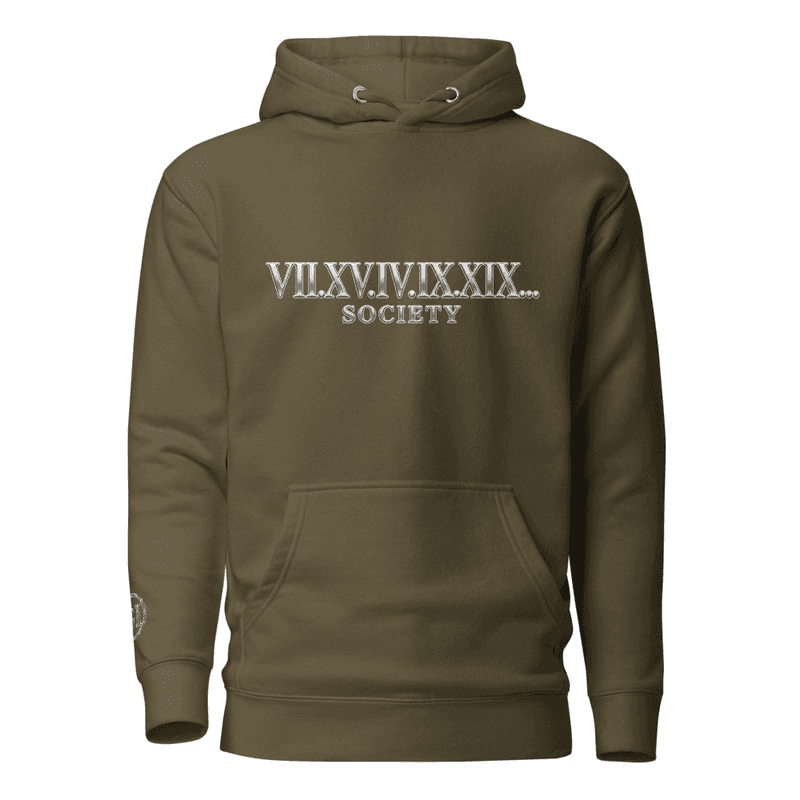 GL GodIs...SOCIETY ROMAN NUMERALS Hoodie thumbnail 7