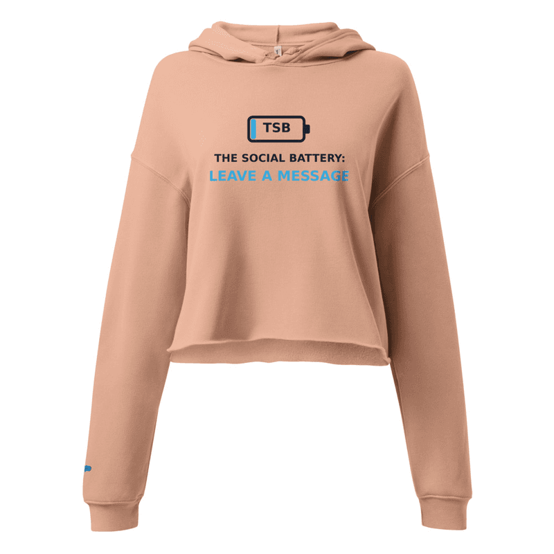 TSB LEAVE A MESSAGE MODE - Crop Hoodie thumbnail 2