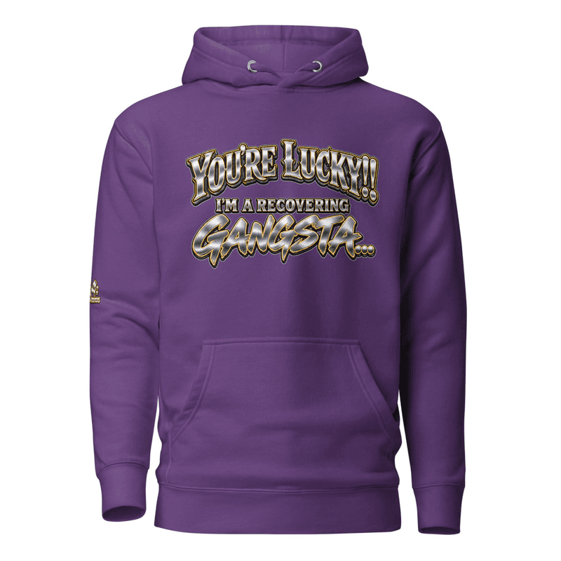 [GA] You're Lucky!! I'm A Recovering Gangsta - Hoodie thumbnail 6