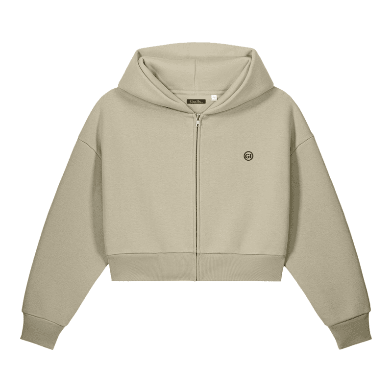Women's Divine Feminine/Masculine - sculpted heavyweight zip-up hoodie