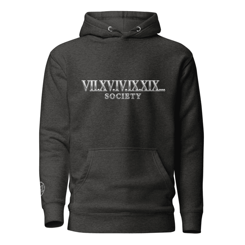GL GodIs...SOCIETY ROMAN NUMERALS Hoodie thumbnail 3