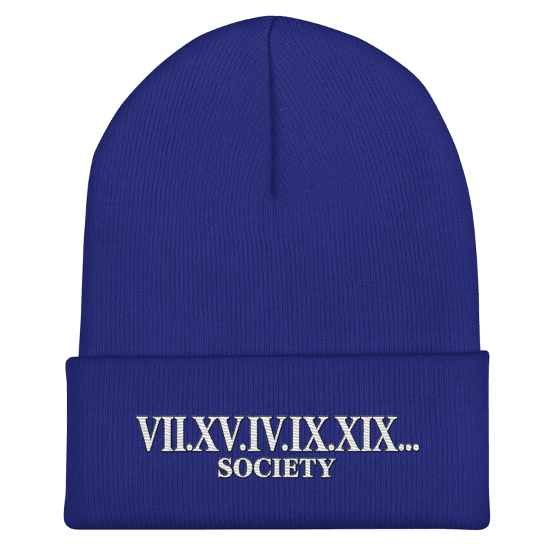 GL GodIs...SOCIETY ROMAN NUMERALS Cuffed Beanie thumbnail 4