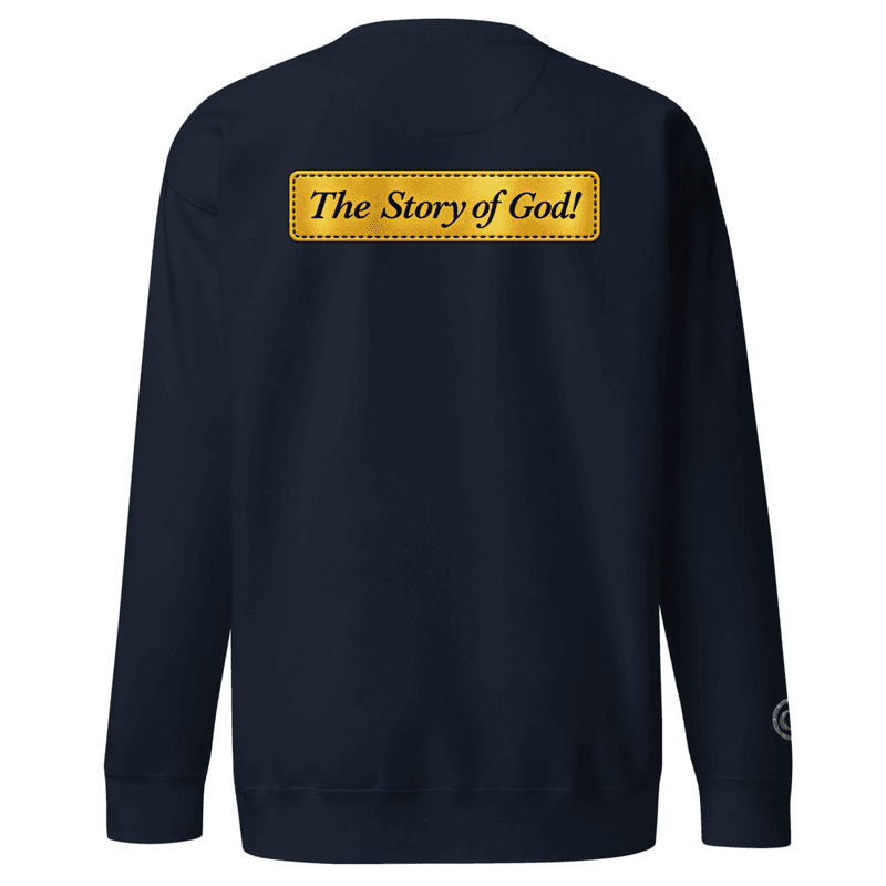 GL GodIs...SOCIETY ROMAN NUMERALS Premium Sweatshirt thumbnail 2
