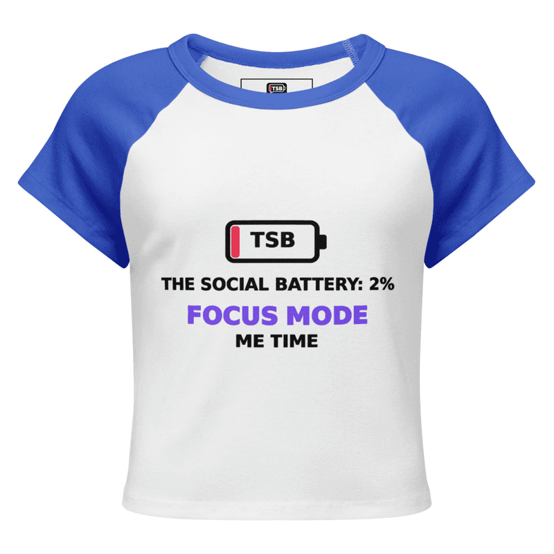 Women’s TSB ME TIME FOCUS MODE - baby tee thumbnail 3